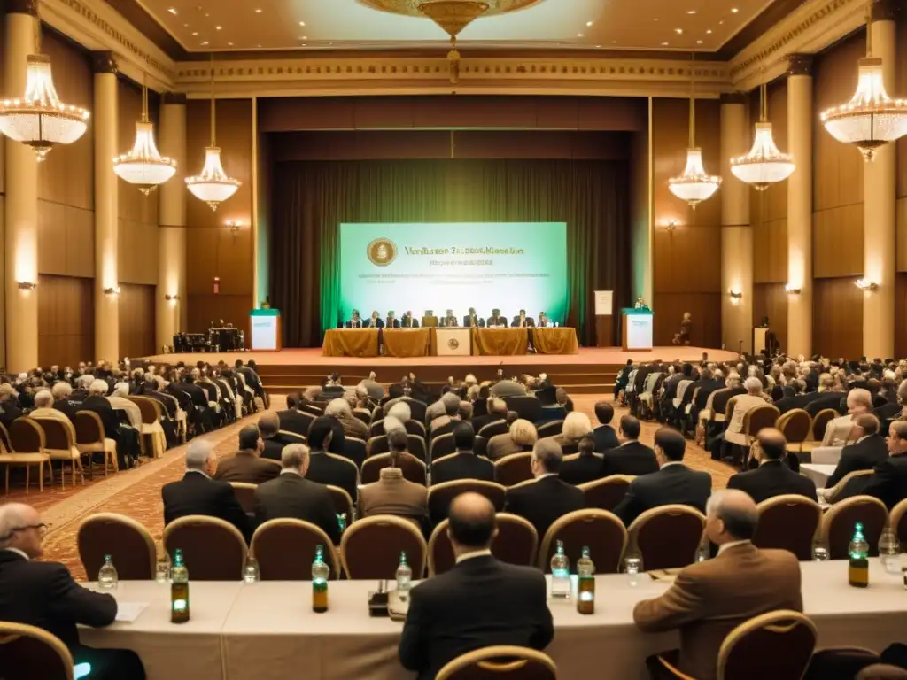 Una conferencia internacional de medicina tradicional en un elegante salón vintage