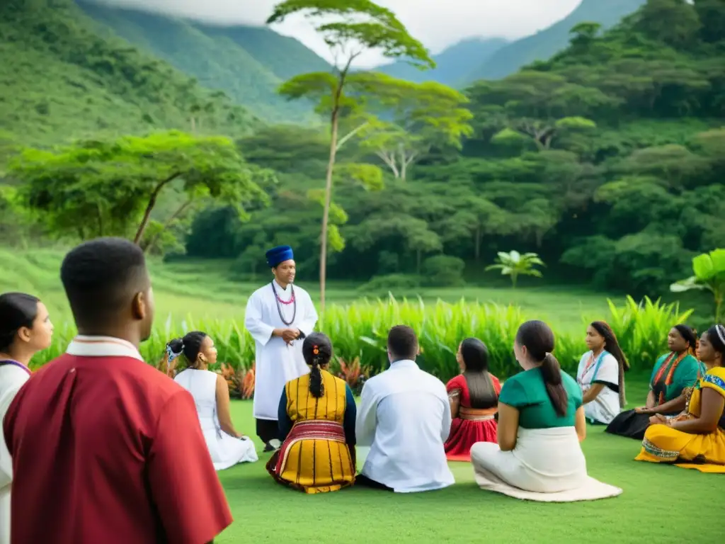 Estudiantes de medicina participan en un intercambio cultural con curanderos indígenas, en una vibrante ceremonia de medicina tradicional