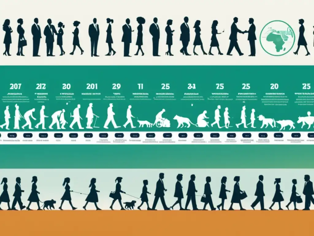 Imagen de la evolución histórica de vacunas e inmunización, desde hitos históricos hasta la vacunación moderna llena de esperanza