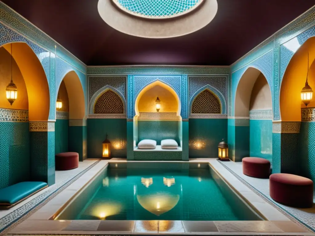 Un oasis de relajación en un hammam tradicional, donde se fusionan tradición y modernidad