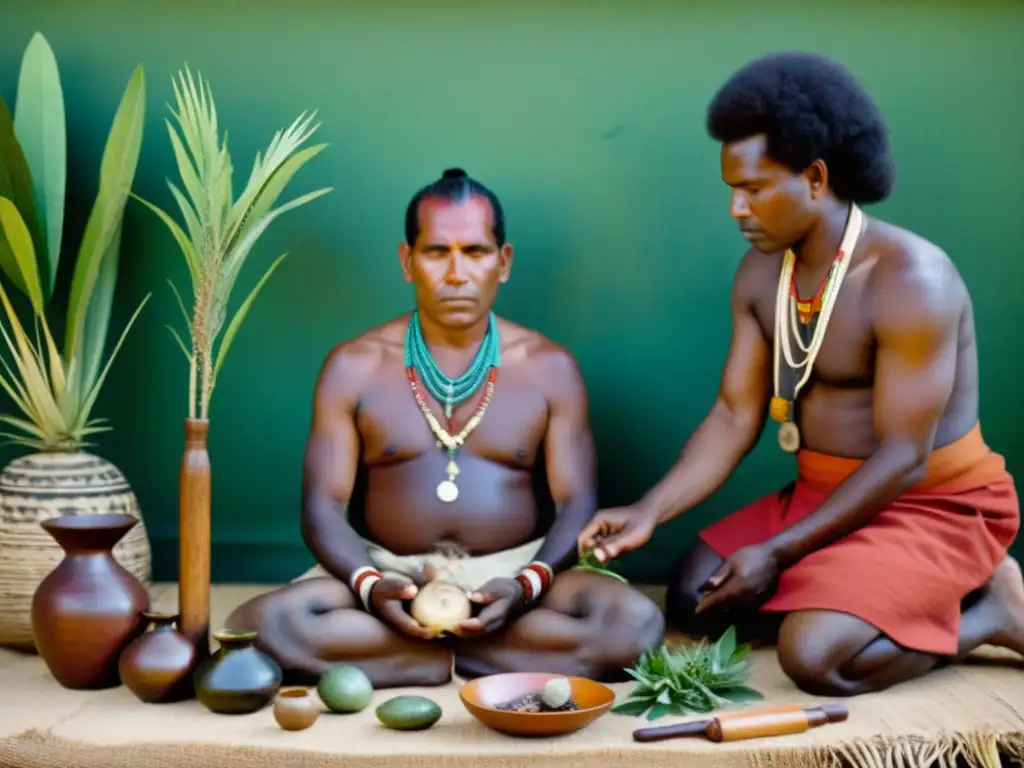 Una poderosa ceremonia de curación aborigen australiana resalta conexiones entre medicina aborigen australiana y medicina tradicional africana