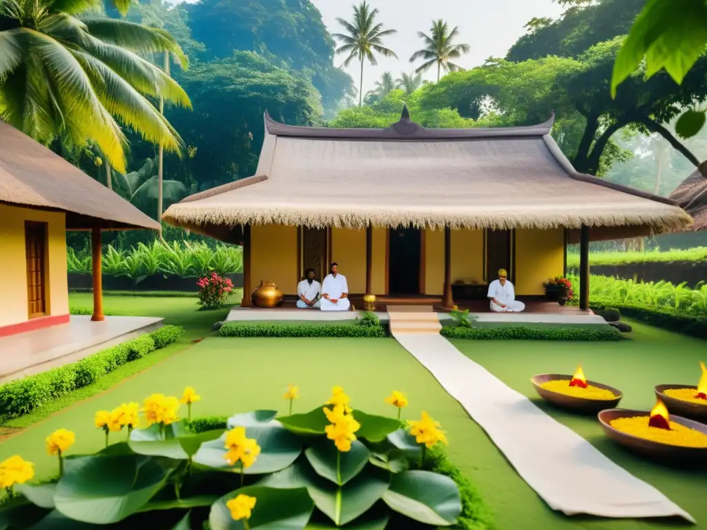 Retiro de medicina ancestral en Kerala, India: ceremonia de Ayurveda en medio de la naturaleza exuberante y serenidad