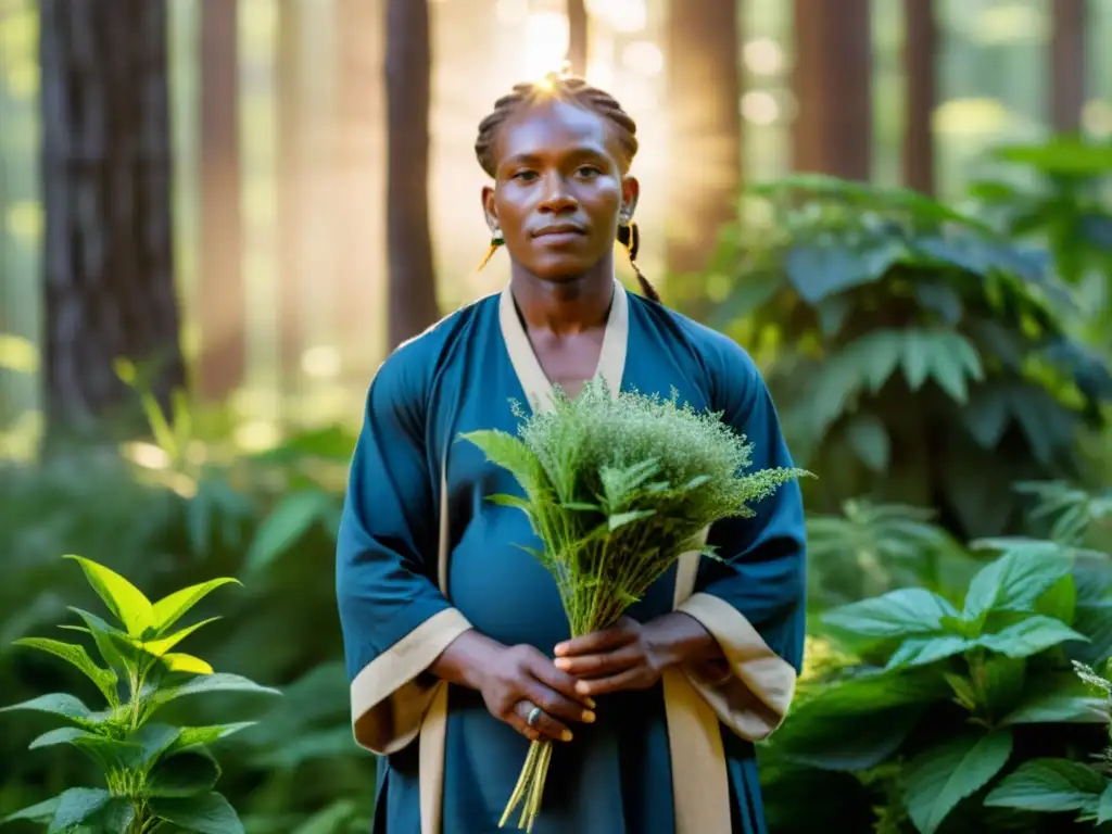 Un sanador tradicional comparte sabiduría entre la naturaleza, en contraste con la medicina moderna